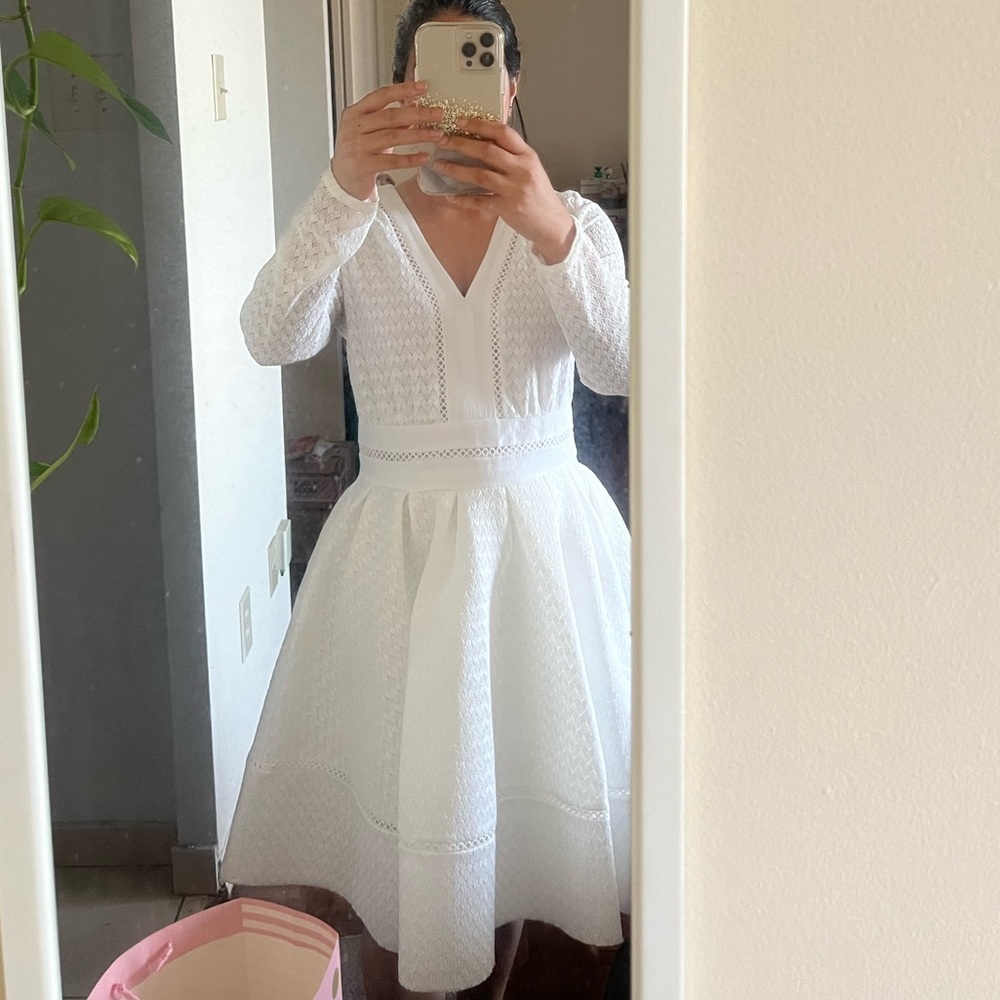 Authentic Maje lace white dress - Picture 3 of 11